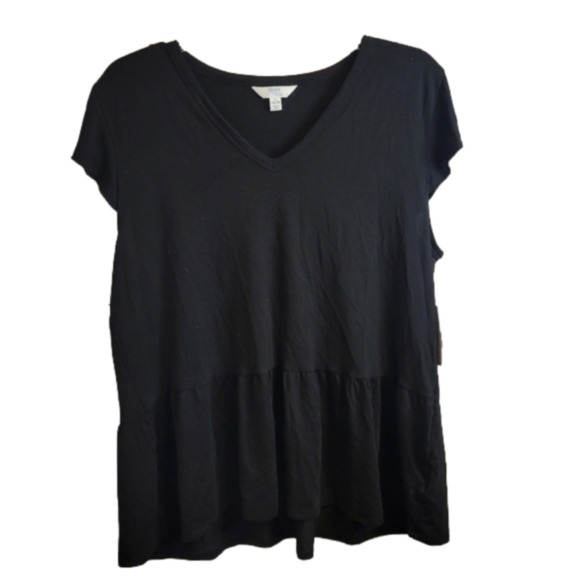 Time and Tru Tops - Time and Tru black top- new with tags